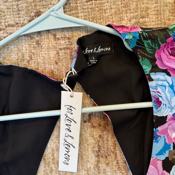 For Love And Lemons Black Floral Dress - Picture 3 of 3